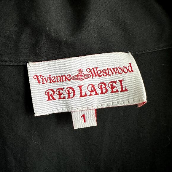 Vivienne Westwood Red Label Tie Waist Shirt Dress Black - Picture 6 of 6